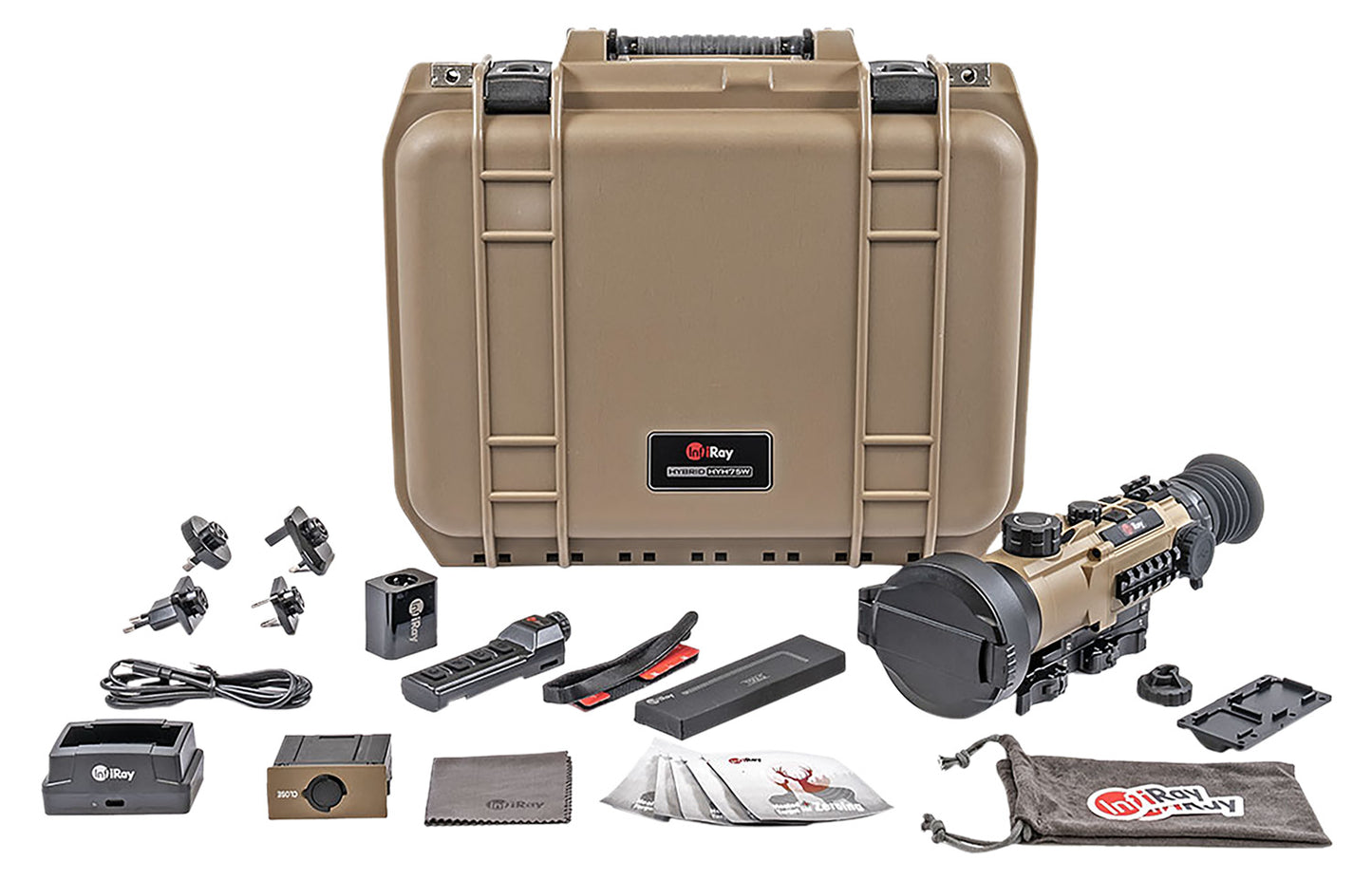 Limited SALE InfiRay Outdoor HYH75W RICO Hybrid 640 Thermal Black 4x75mm Multi- 1 BDC/1 DIY/7 Static Reticle, 8x Zoom, 640x512, 12 Microns, 50 Hz Resolution