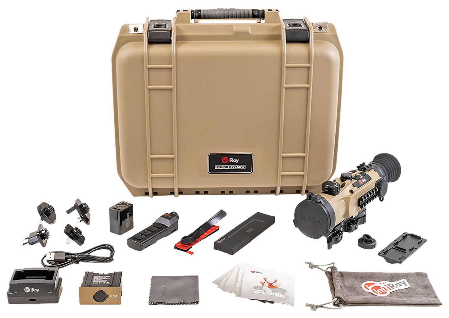 iRay RICO HYL50W Hybrid Thermal - Clip-On/Weapon Sight FDE