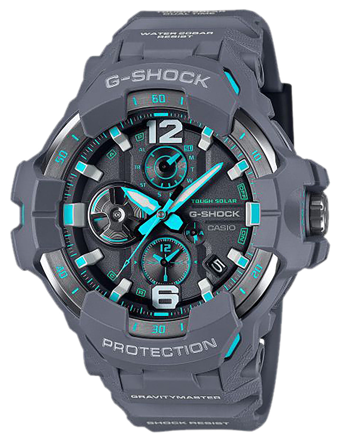 G-Shock GRB3008A2CR GravityMaster Gray/Blue Band Compatible w/ Casio Watches App