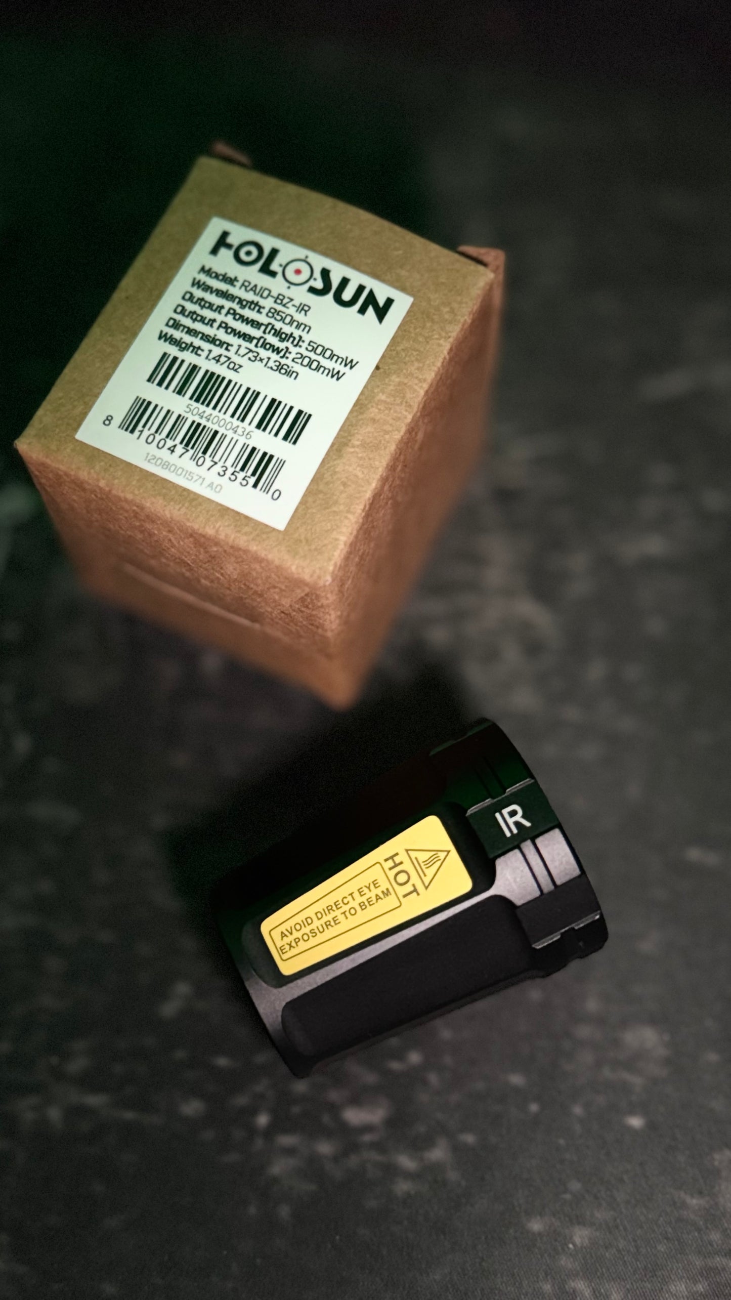 Holosun RAID Illumination Device Black 7075 T6 Aluminum 1000 Lumens