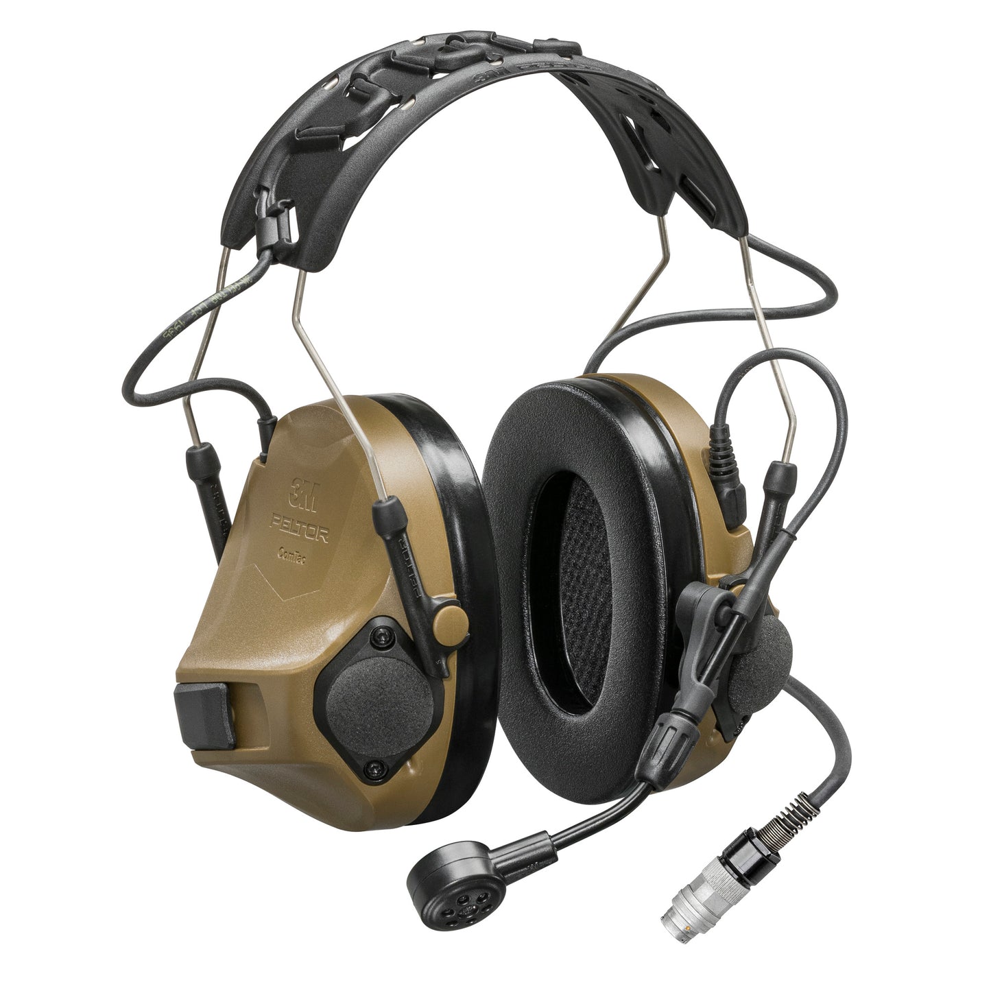 3M/Peltor, ComTac VIII, Hearing Defender, Electronic Earmuff, Matte Finish, Coyote Brown