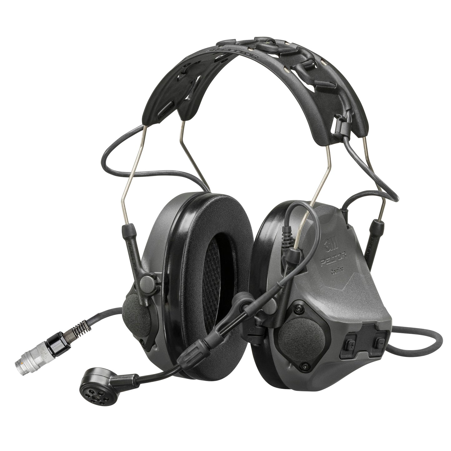 Peltor ComTac VIII Hearing Defender Electronic Earmuff Matte Finish, Gray