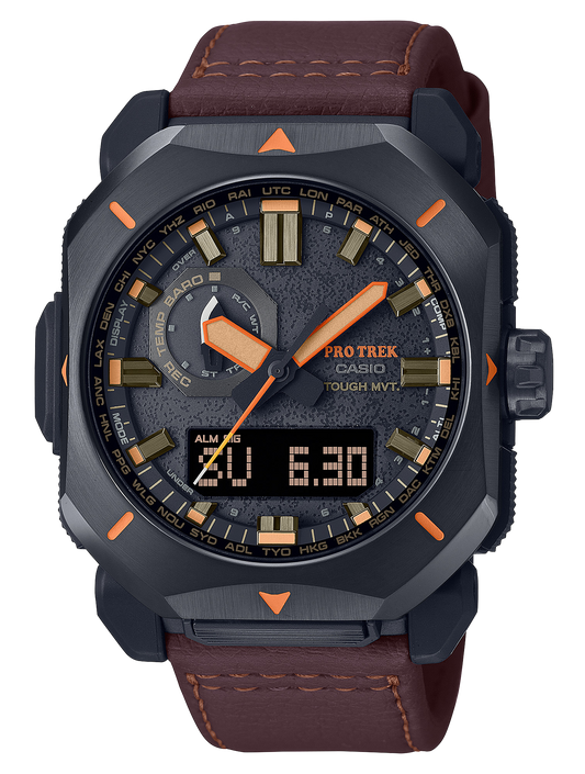G-shock PRW6900YL5 Casio Pro Trek Black/Brown Size 145-215mm Features Digital Compass