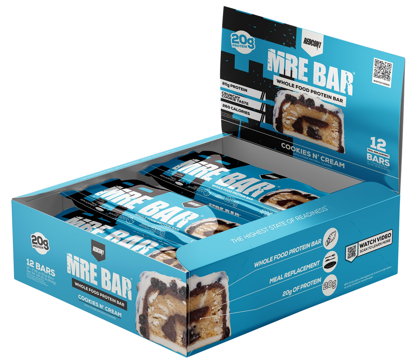 Redcon1 MRE Protein Bar  12 Pack