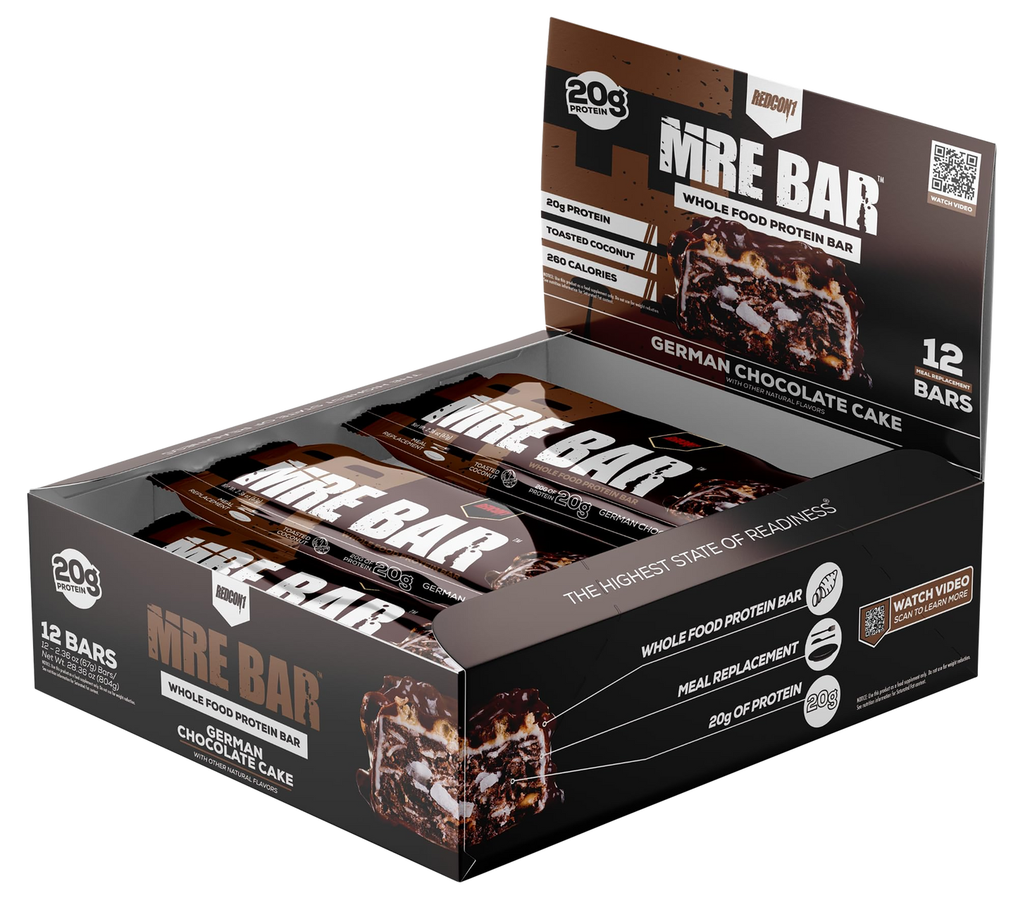 Redcon1 MRE Protein Bar  12 Pack