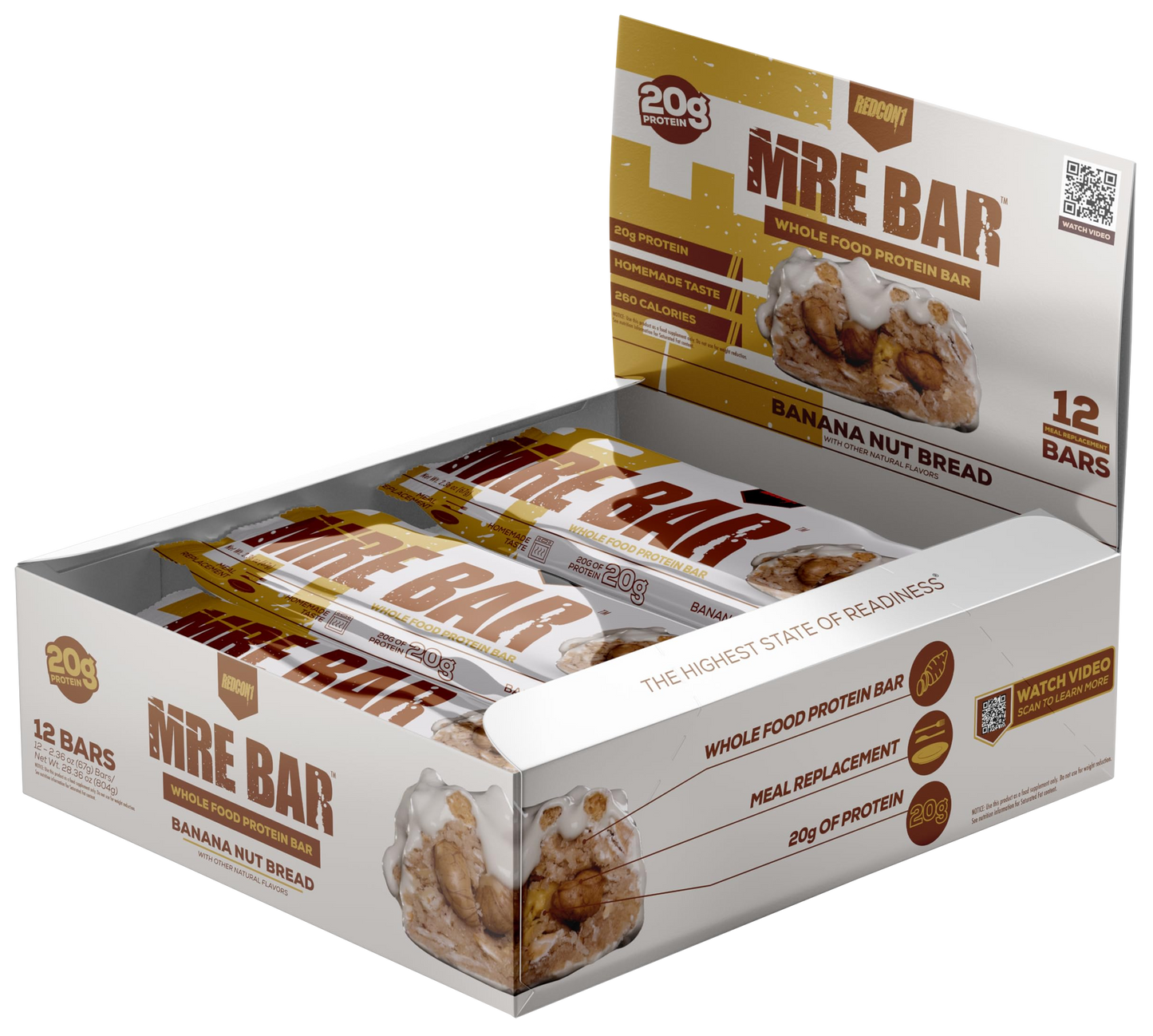 Redcon1 MRE Protein Bar  12 Pack