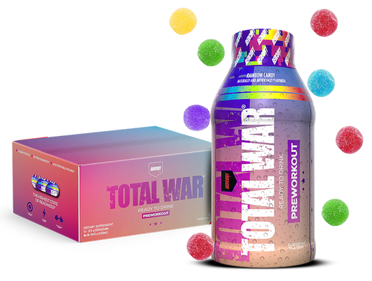 Redcon1 RC1TWRTDRC-12 Total War Ready to Drink Rainbow Candy 12 Pack