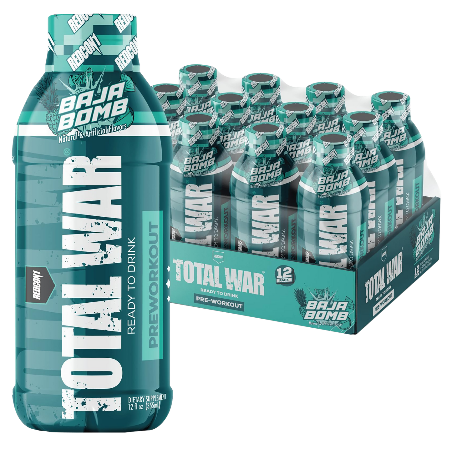 Redcon1  Total War Ready to Drink Baja Bomb 12 Pack
