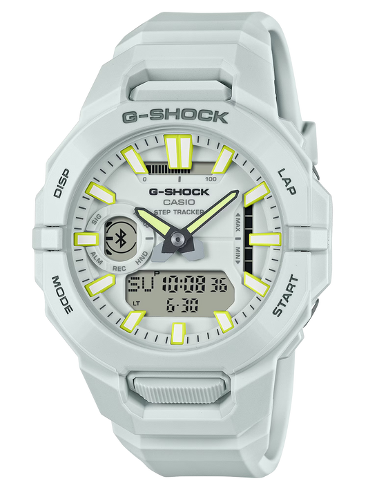 G-Shock GBA9507ACR Move GBA-950 Keep Time White Band Analog/Digital Display