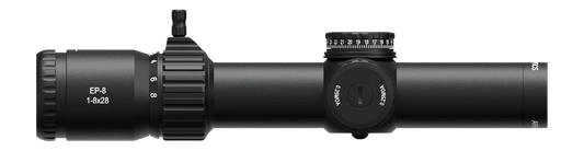 Arken EP8-18KLB-M EP-8 LPVO Matte Black 1-8x28mm 34mm Tube Illuminated Red BDC Reticle