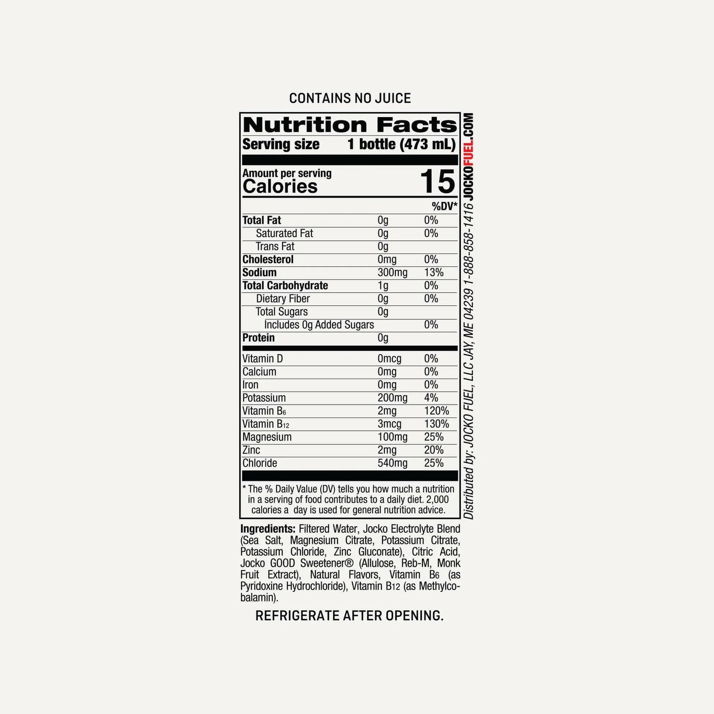 JOCKO HYDRATE DRINK (Hydrate Drink 16oz 12Pack)