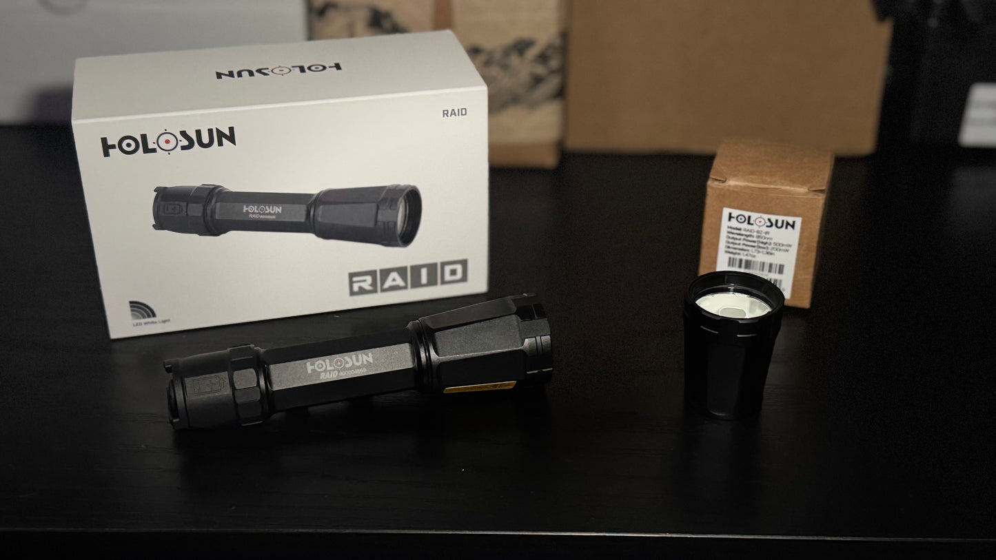 Holosun RAID Illumination Device Black 7075 T6 Aluminum 1000 Lumens