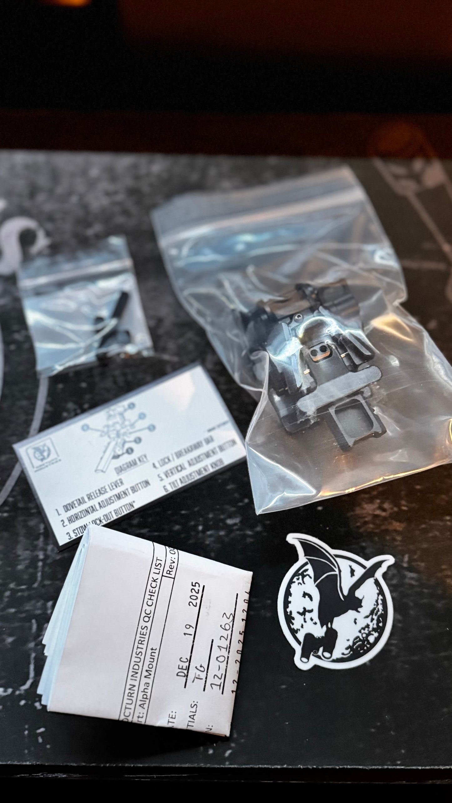 Nocturn Industries Alpha Mount - Lightweight Dovetail NVG Helmet Mount