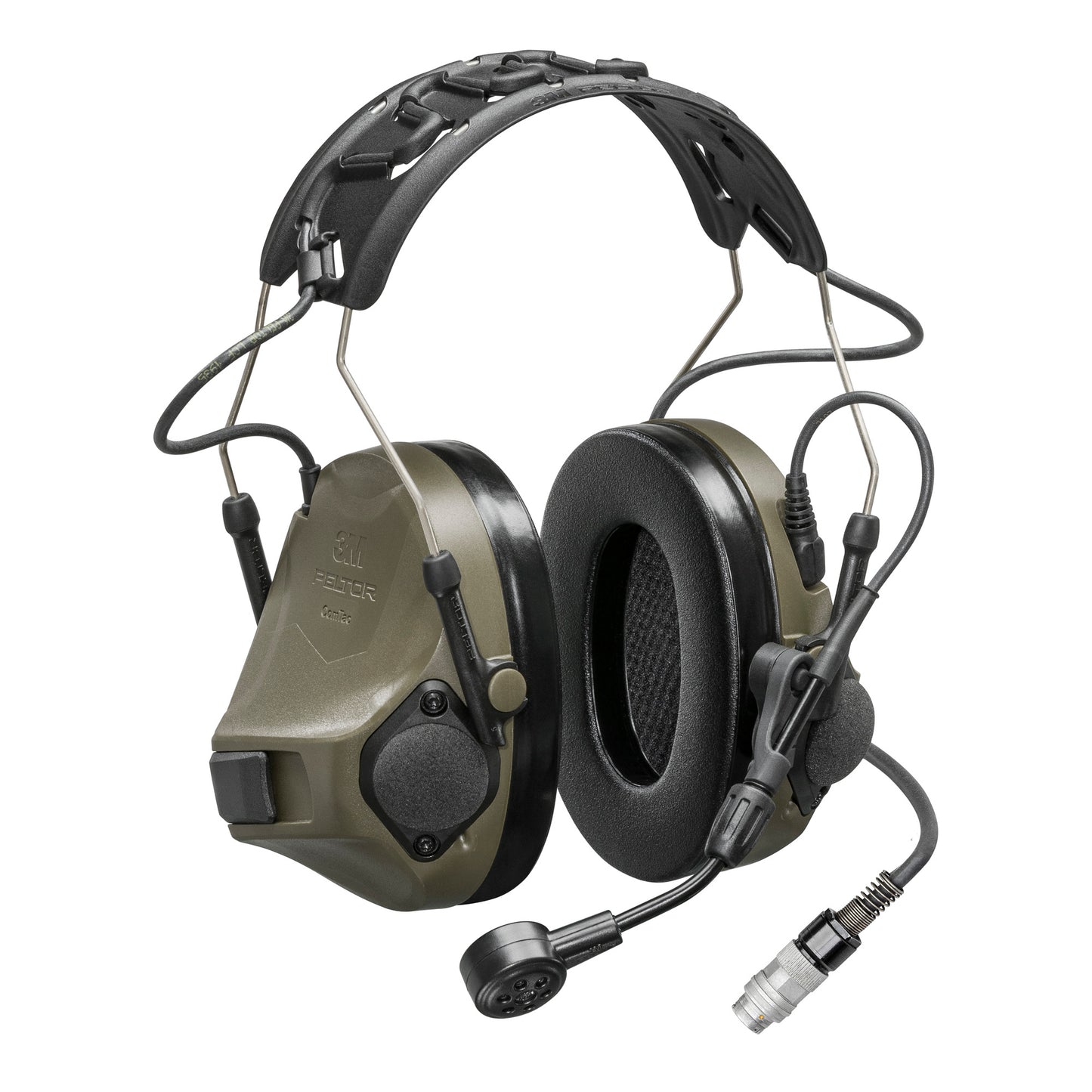 Peltor, ComTac VIII, Hearing Defender, Electronic Earmuff, Matte Finish, Olive Drab Green