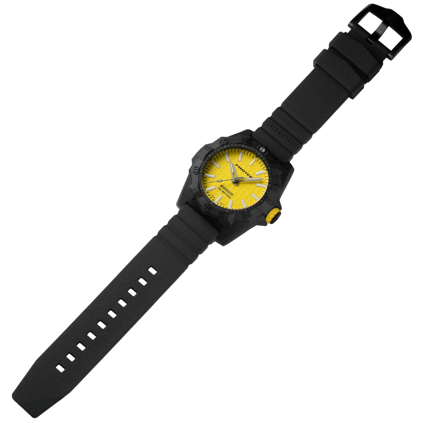 Aggressor PT4007 Tactical Dive Watch - Yellow Swiss T100 Lume